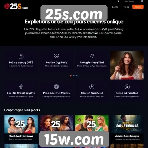 Análise das funcionalidades do site 25s.com